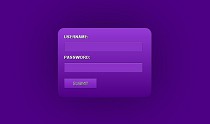 純CSS3實現紫色登錄表單