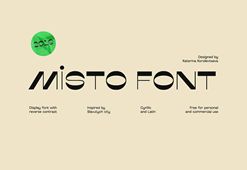 免費商用字體-Misto Font英文字體下載