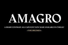 免費商用字體-正式規范英文字體下載 Amagro